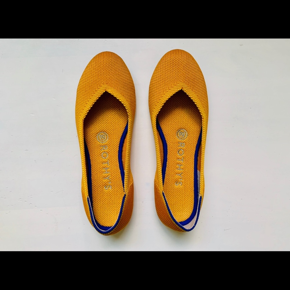 Rothys Lemondrop Flats size 6
